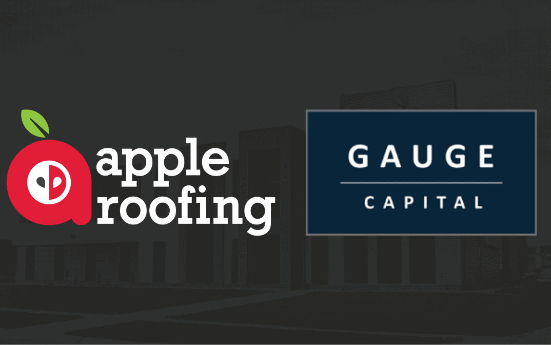 Apple Roofing Logo with Gauge Capital