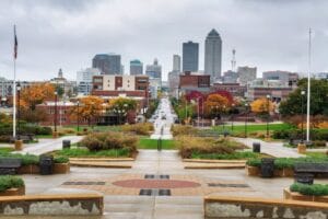 Des Moines Iowa view