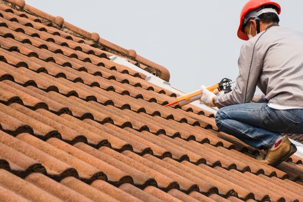 roof leak repair cost repairing with caulk