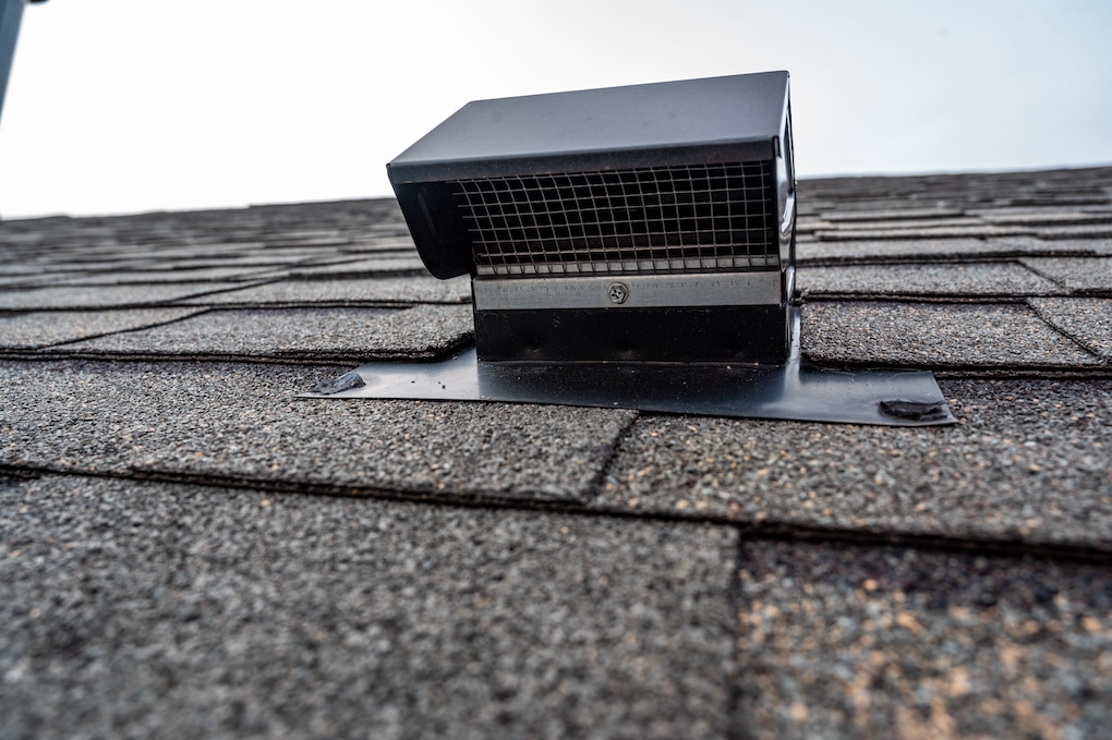 exhaust vent installation for residential roof ventilation