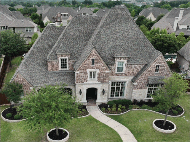 Southern Region Roofing Strategies: Drone view of roof replacement.