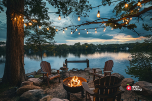 Firepit by Lake