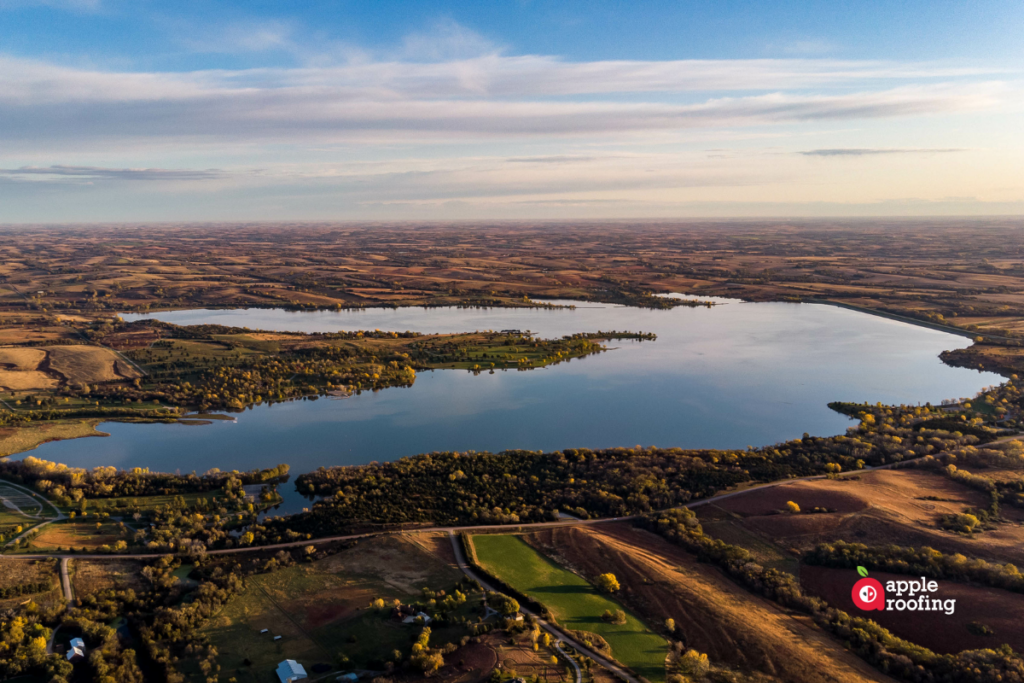 Aerial view of Lake