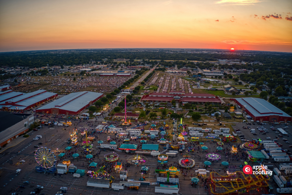 arial view state fair