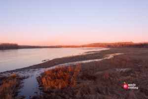 Platte River at Sunset