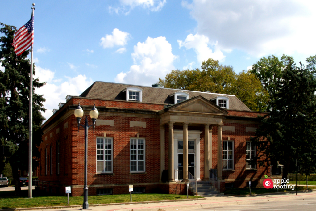 Brick Post Office Building