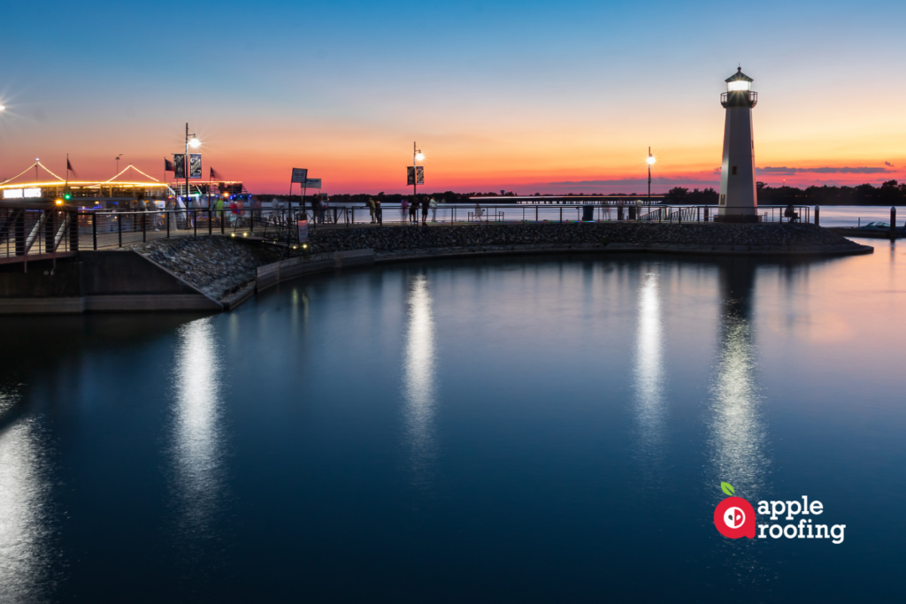 Lighthouse at sunset